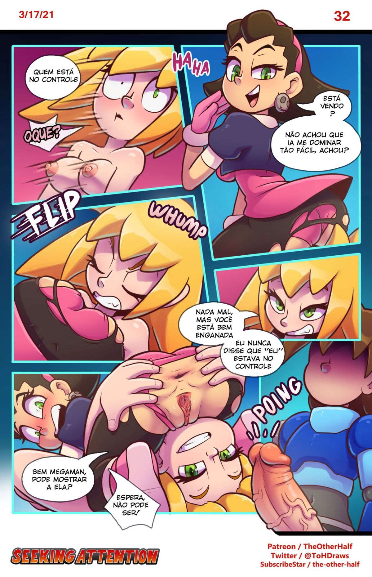 Seeking Attention (Mega Man) Hentai pt-br 32