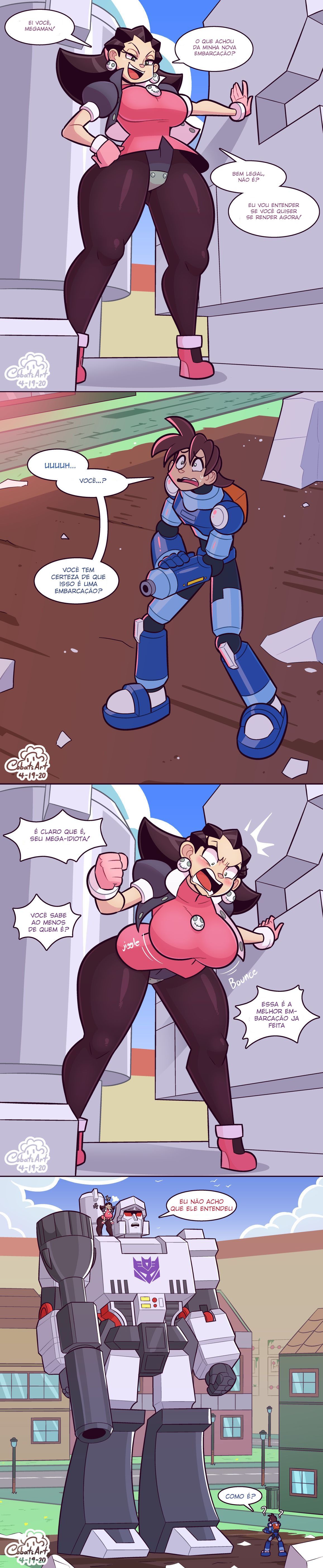 Tron Bonne and Mega-Dweeb Hentai pt-br 12