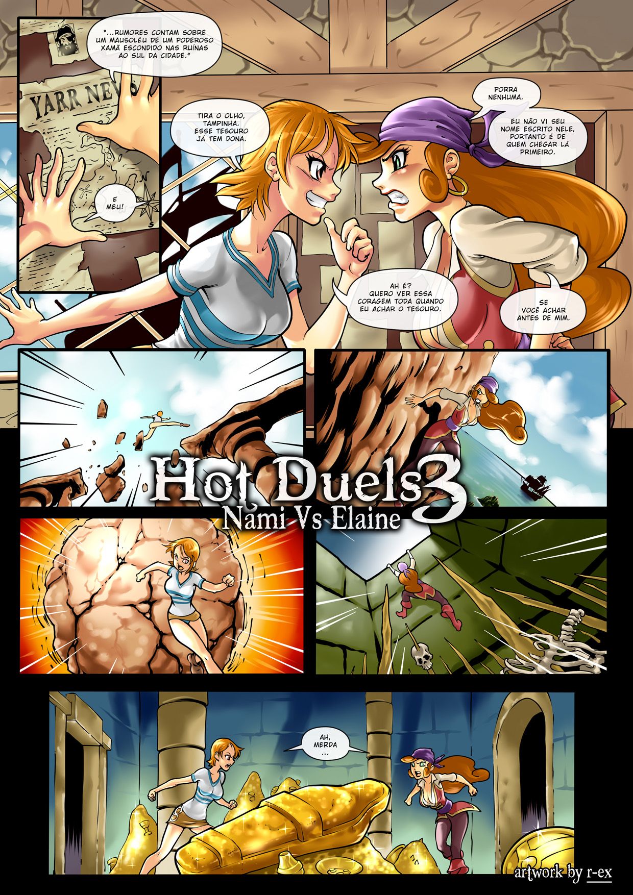 Hot Duels 3 - Nami Vs Elaine Hentai pt-br 02