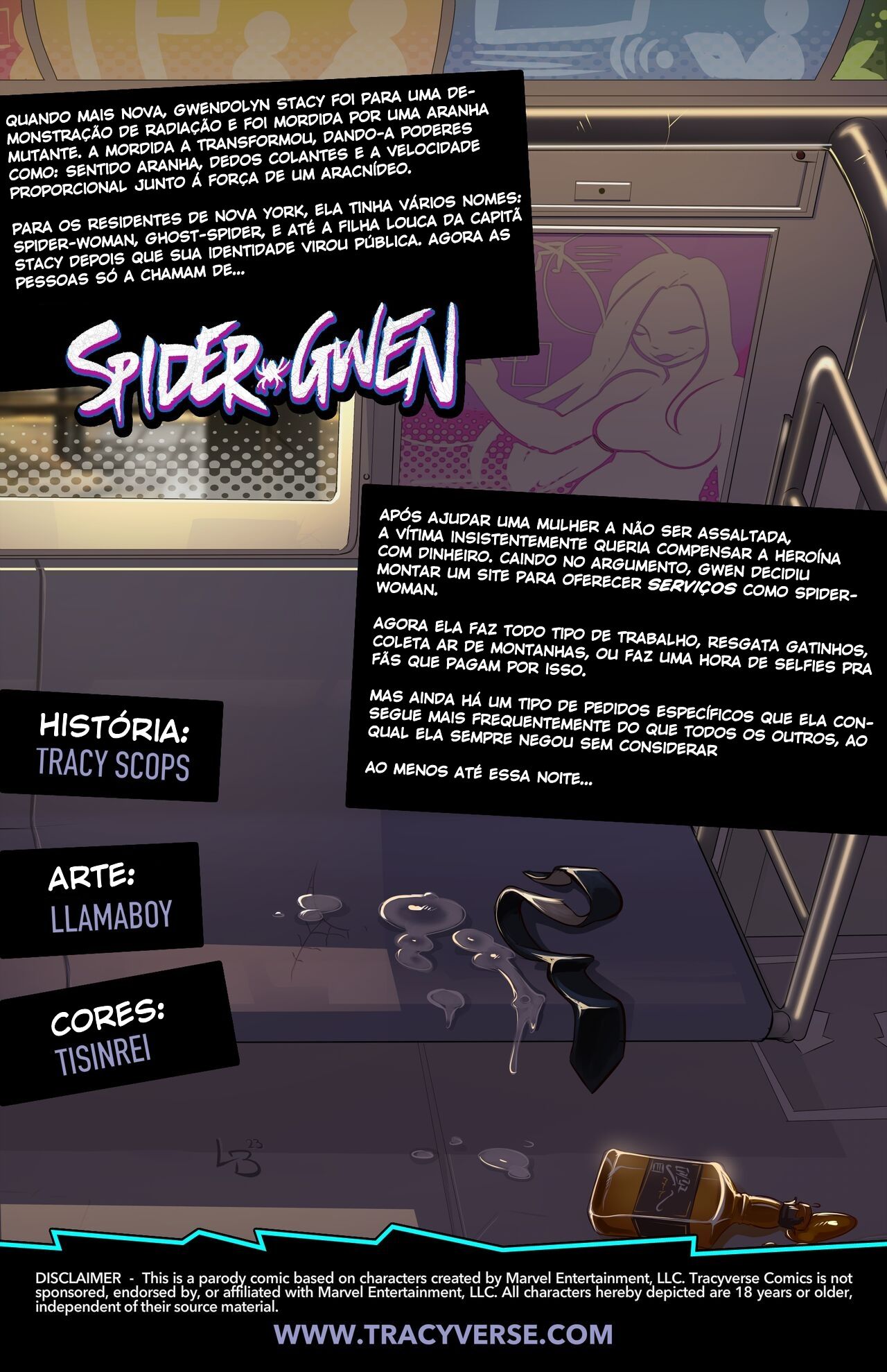 Spider-Gwen: Queen of F-Train Hentai pt-br 02