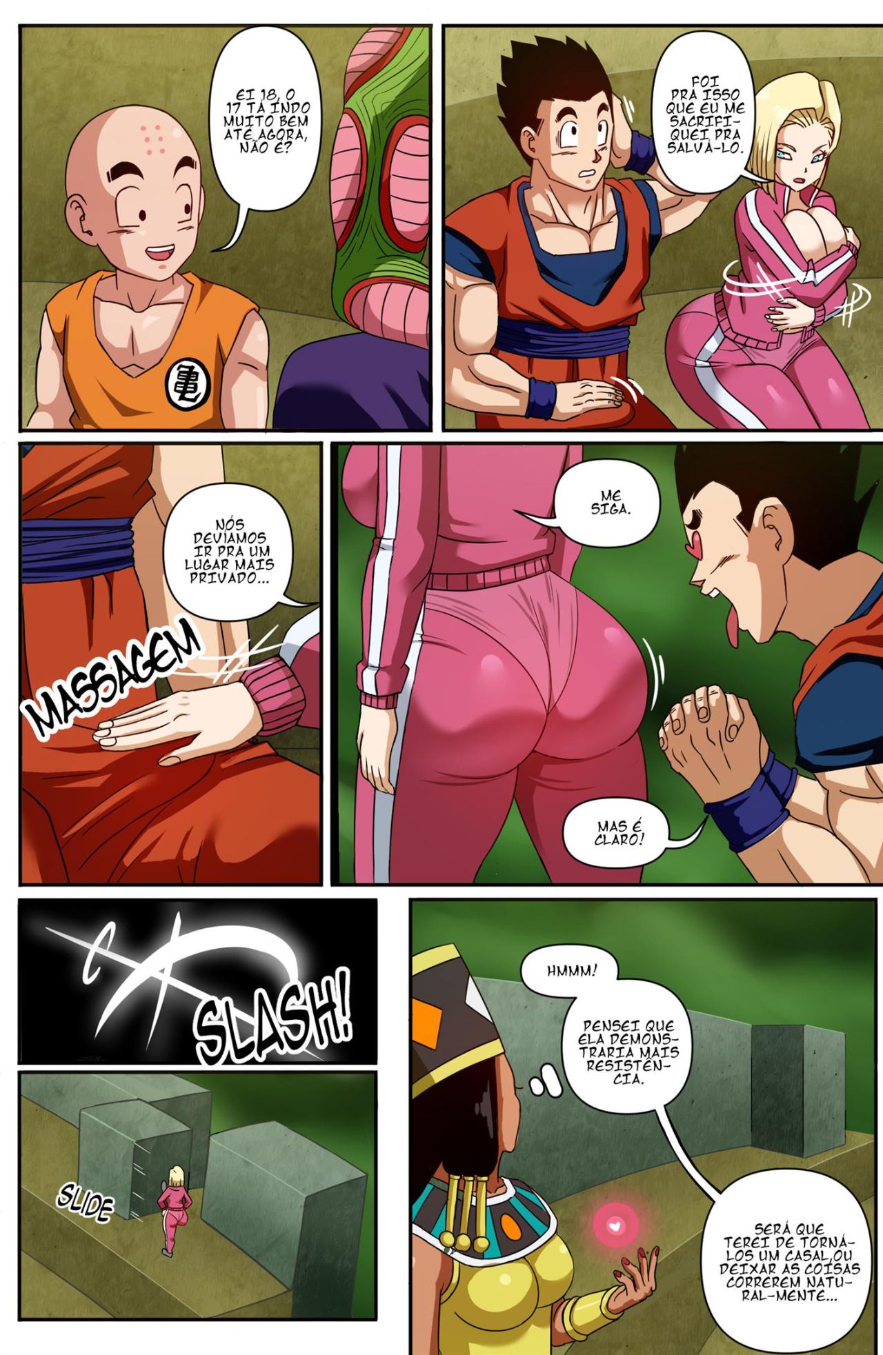 Android 18 And Gohan Part 2 Hentai pt-br 06