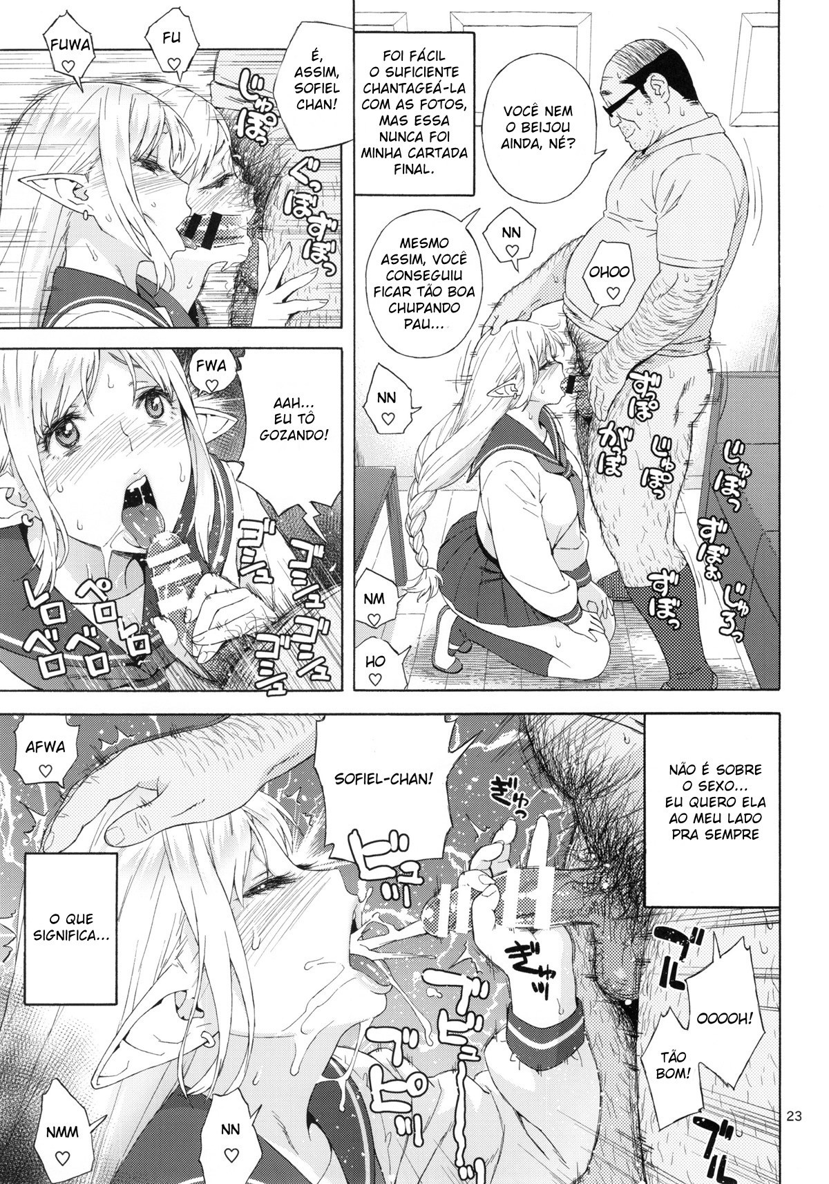 Tenkousei JK Elf 3 Saishuushou: Houkago Yagai Jugyou Hentai pt-br 22