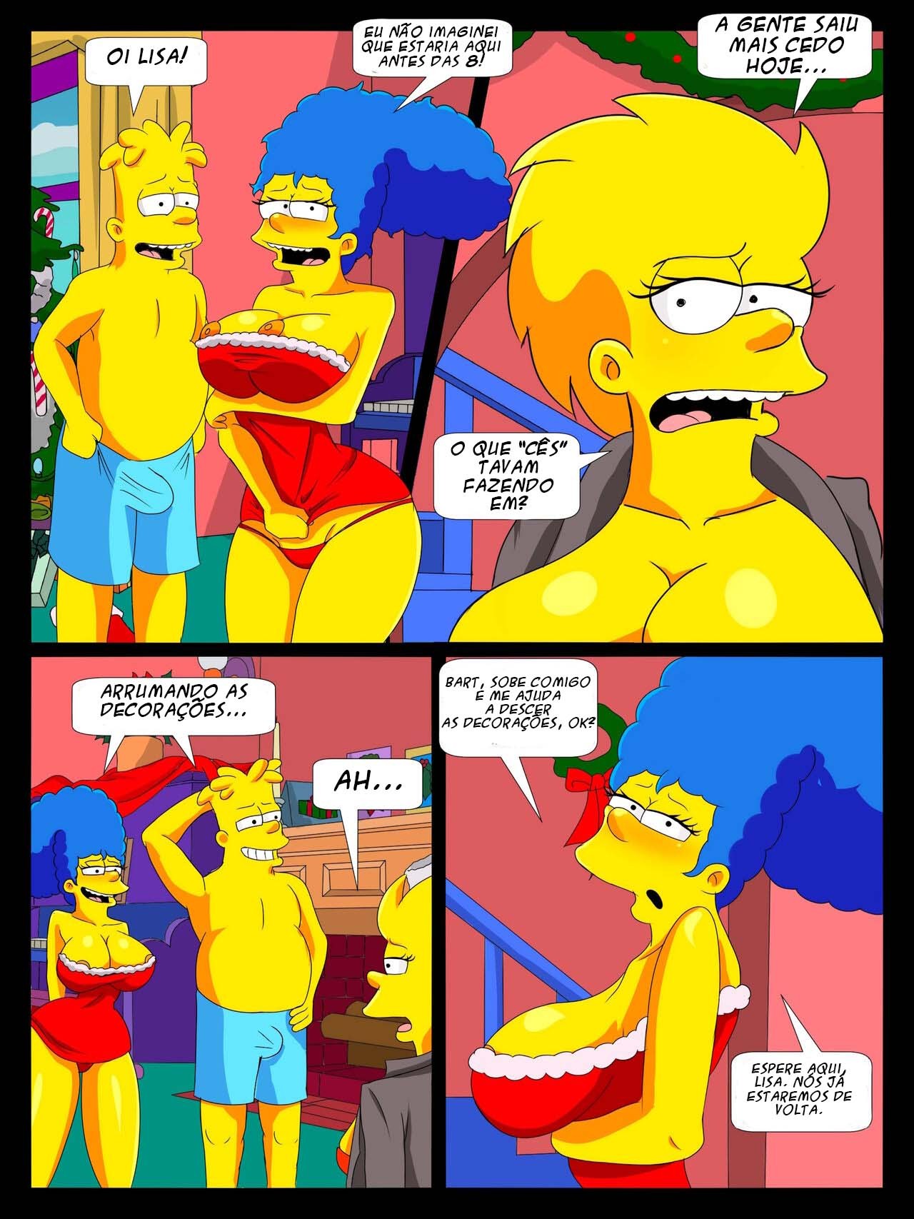 The Simpsons: A Family Christmas!  Hentai pt-br 03