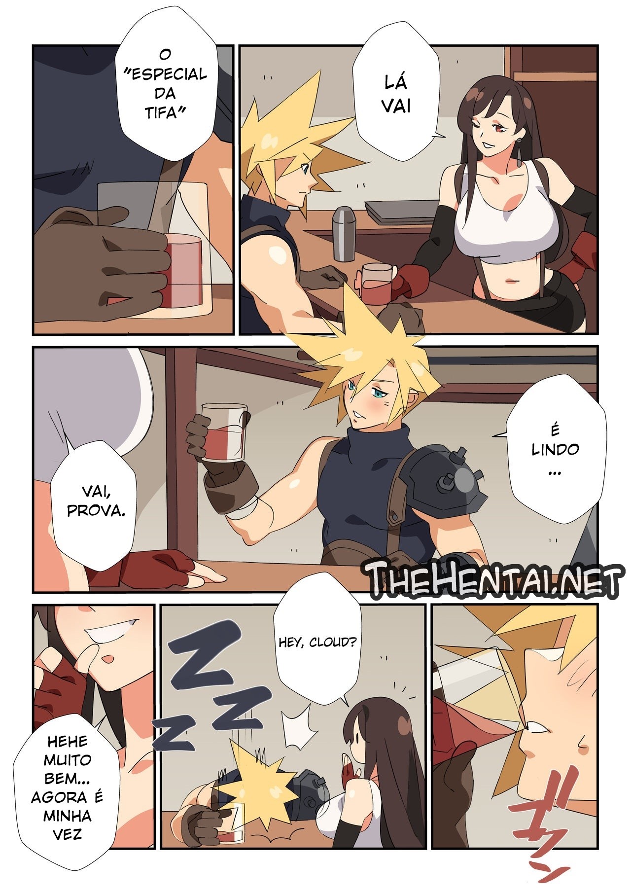 Tifa's Special Cocktail! Hentai pt-br 06