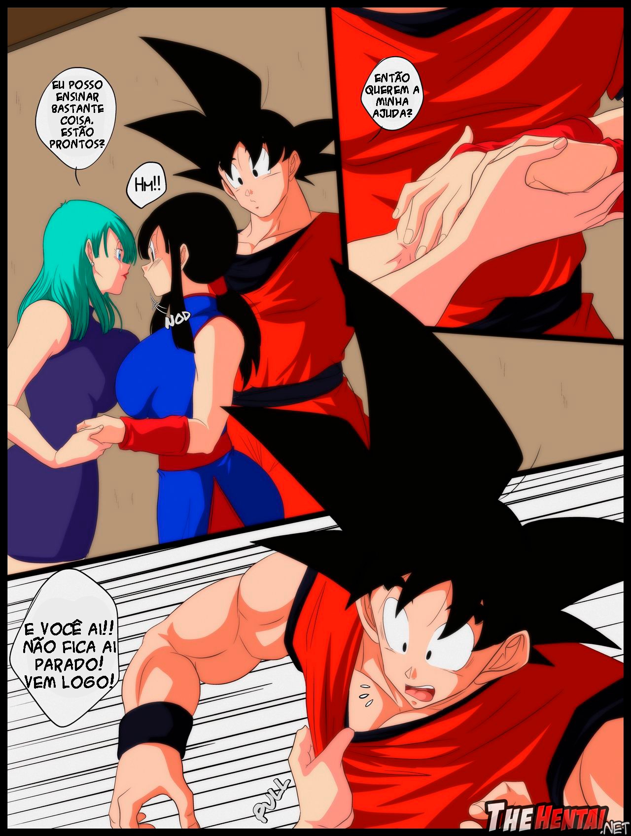 Welcome! Goku x ChiChi x Bulma  Hentai pt-br 04