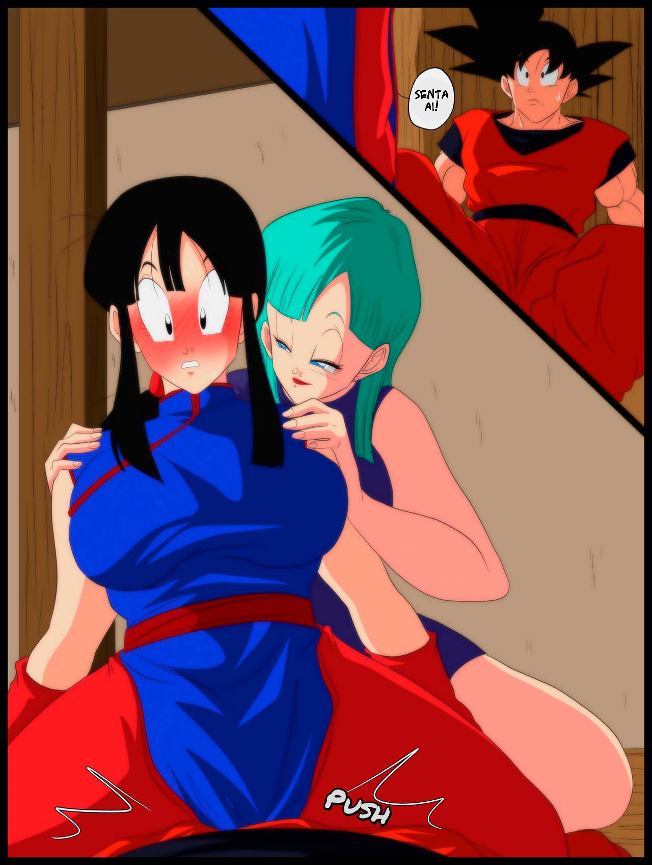 Welcome! Goku x ChiChi x Bulma  Hentai pt-br 05