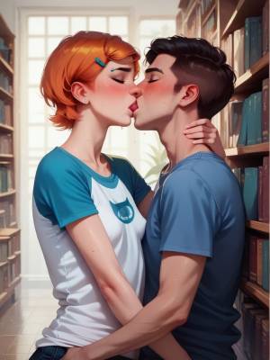 Gwen Tennyson And Boyfriend In The Library 