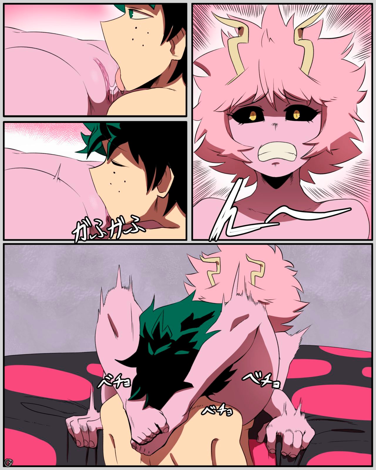 Mina x Izuku Comic  Hentai pt-br 14