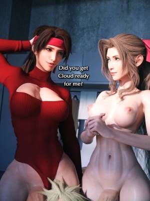 Female Cloud With Jessie, Tifa & Aerith