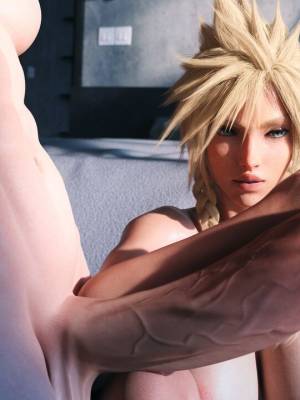 Female Cloud With Jessie, Tifa & Aerith Hentai pt-br 08