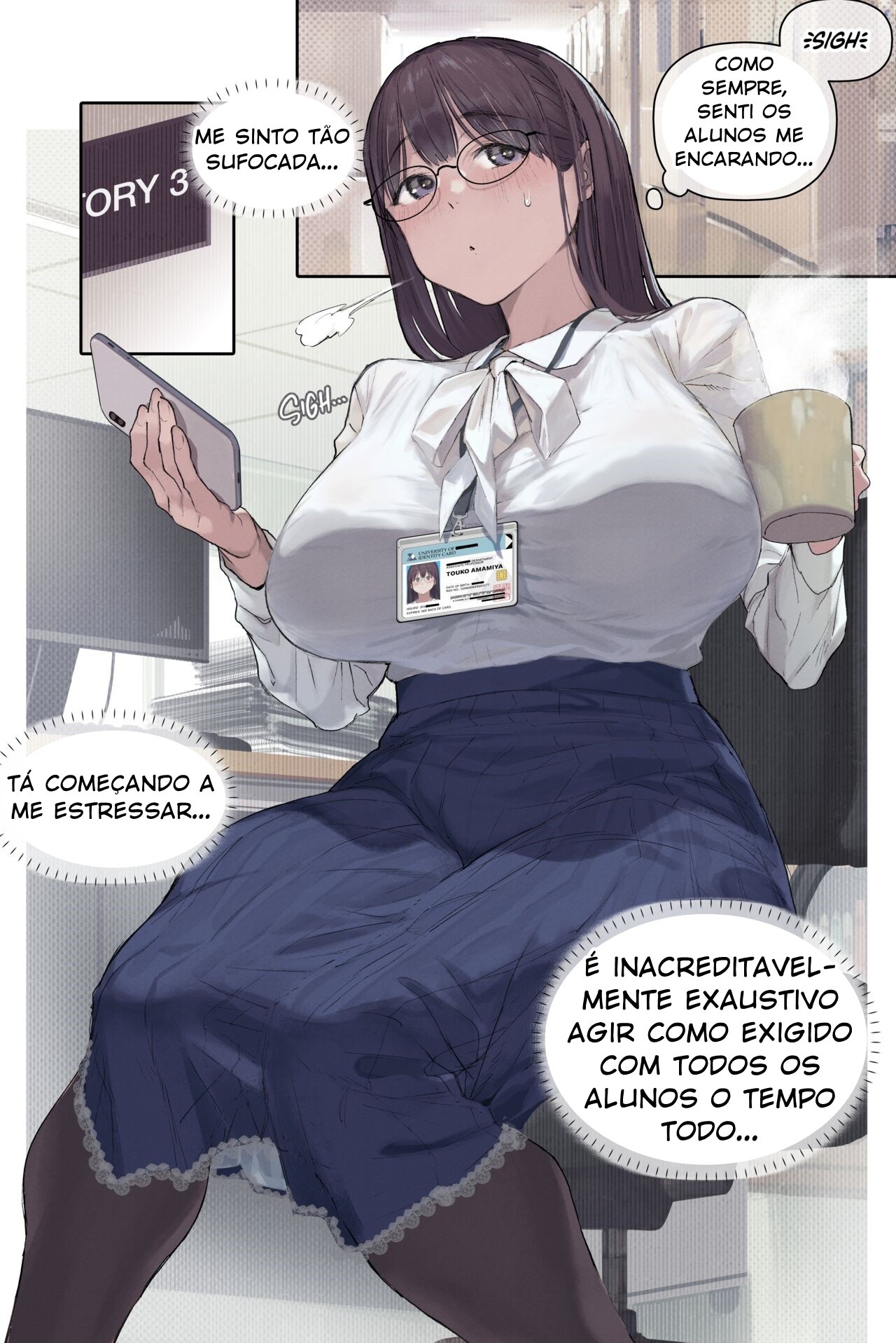 Touko Amamiya: Wife, Scholar, Professor In HEAT Hentai pt-br 05