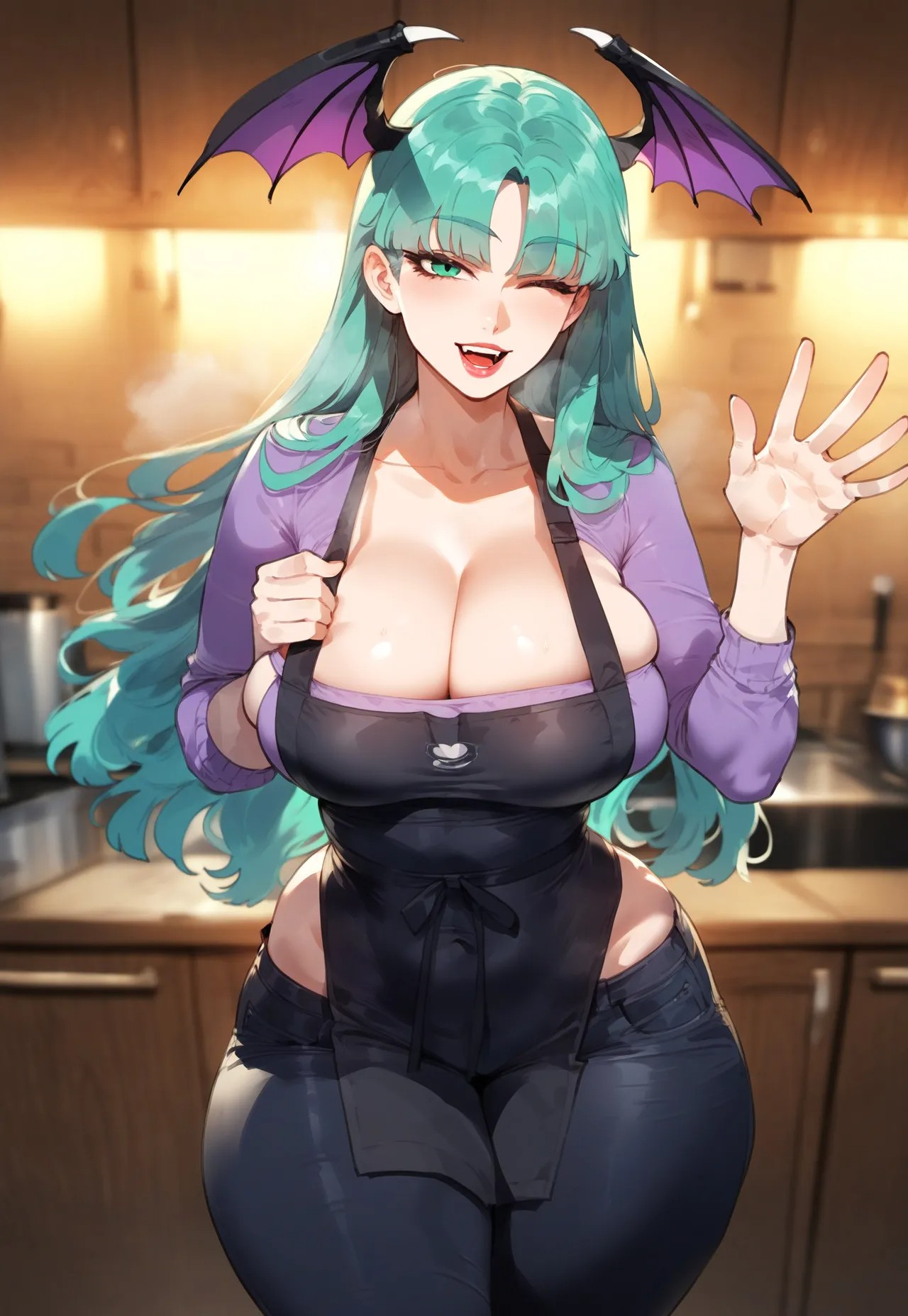 Morrigan Aensland: Baking Bliss Hentai pt-br 05