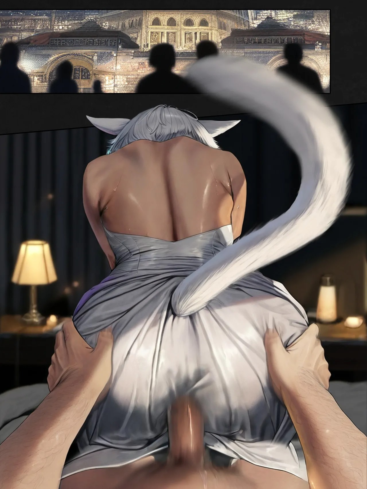 The Silk Between Us: That Time When I Literally Had Sex with Y'Shtola Through Silk Hentai pt-br 20