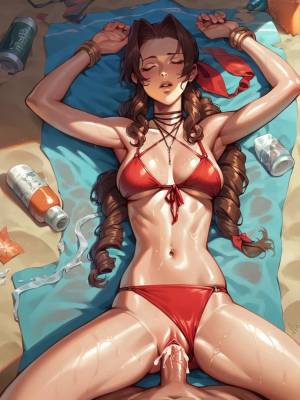 Beach Story Part 1: Aerith Hentai pt-br 33