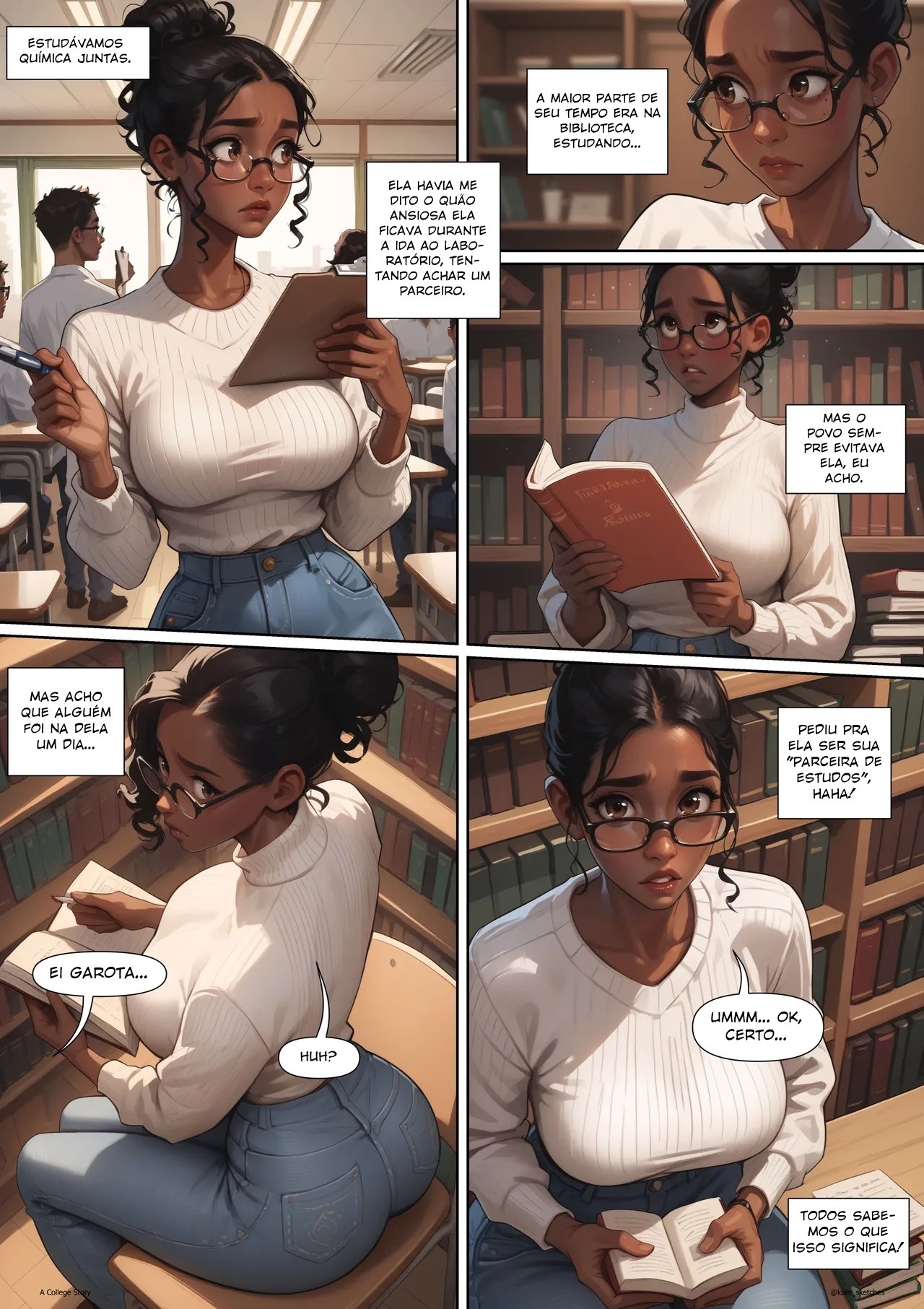 A College Story Part 1: Tasha Hentai pt-br 07