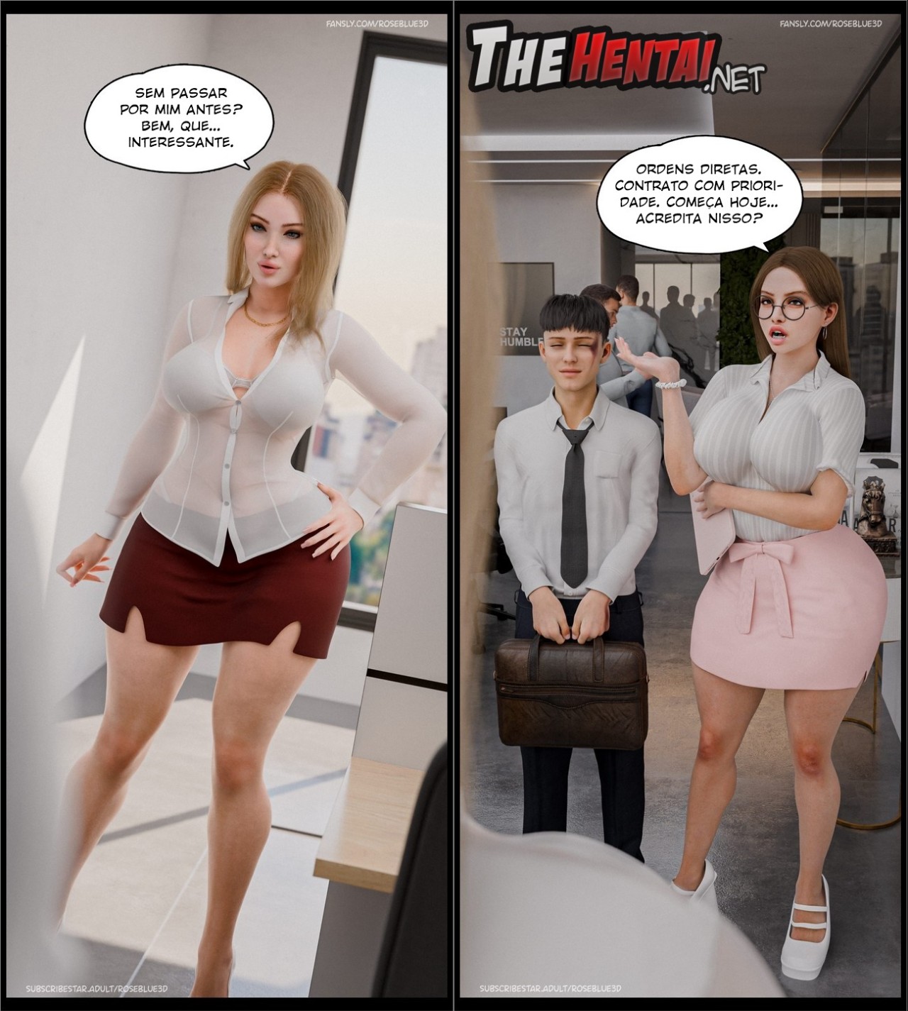 Dismissed By Rose Blue 3D Part 2 Hentai pt-br 18
