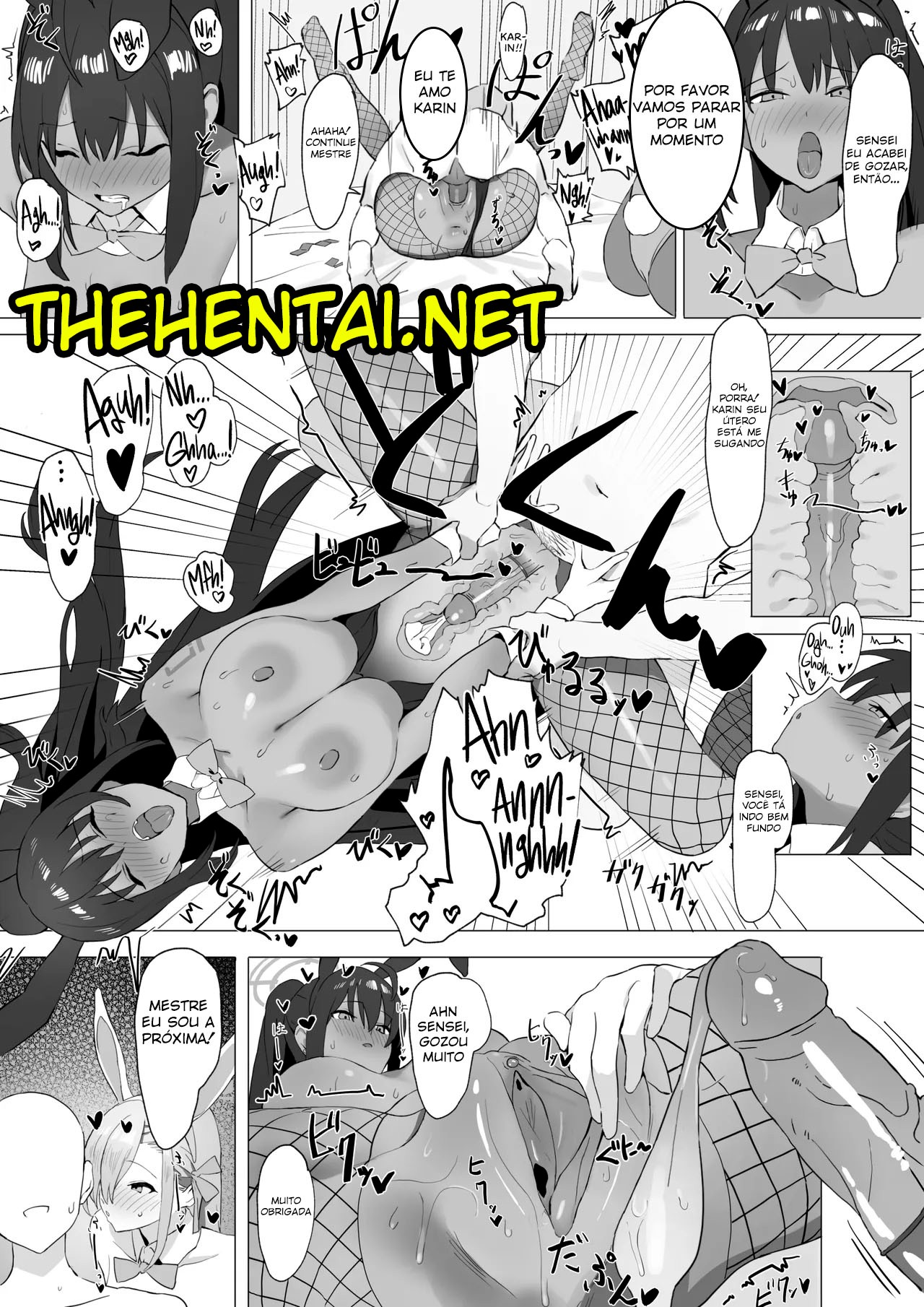 Asuna And Karin, At Your Service! Hentai pt-br 05