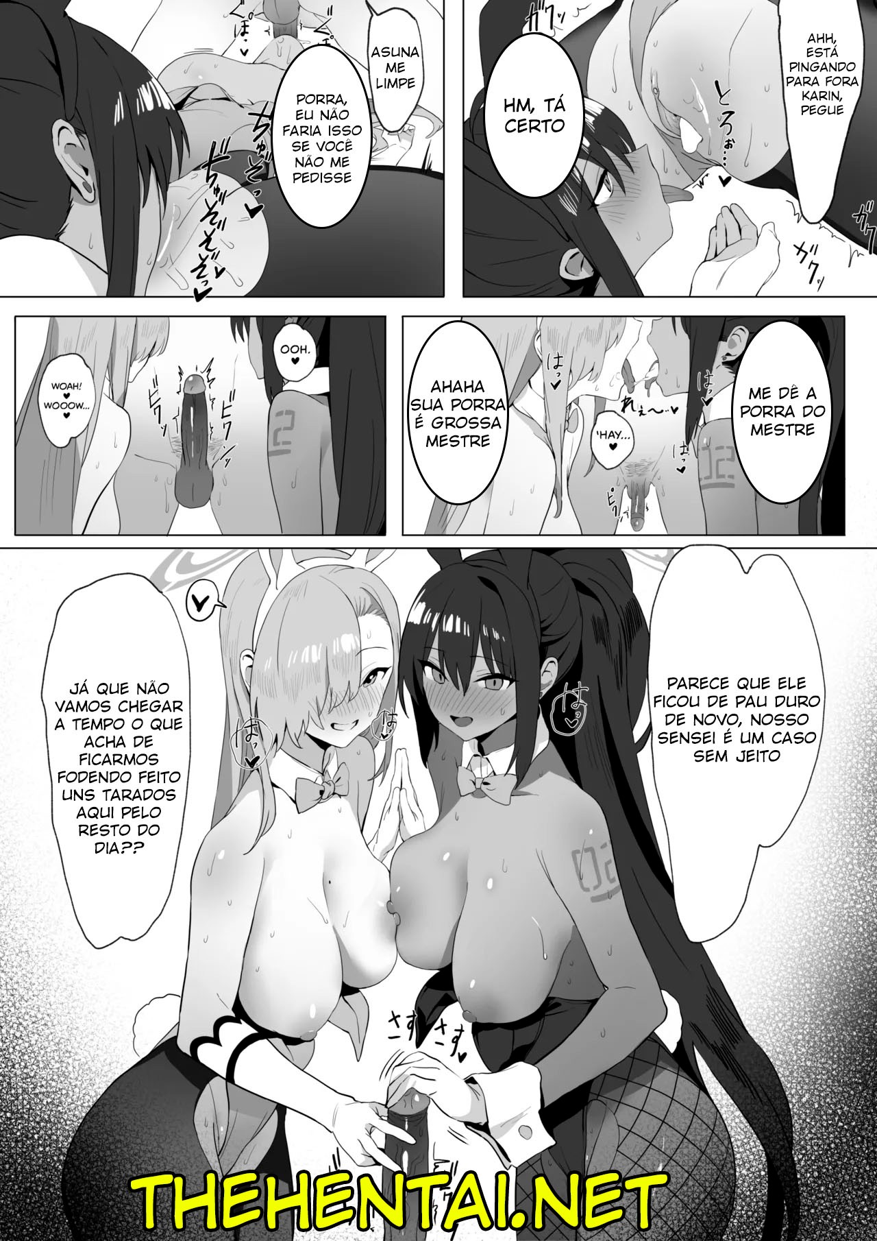 Asuna And Karin, At Your Service! Hentai pt-br 16