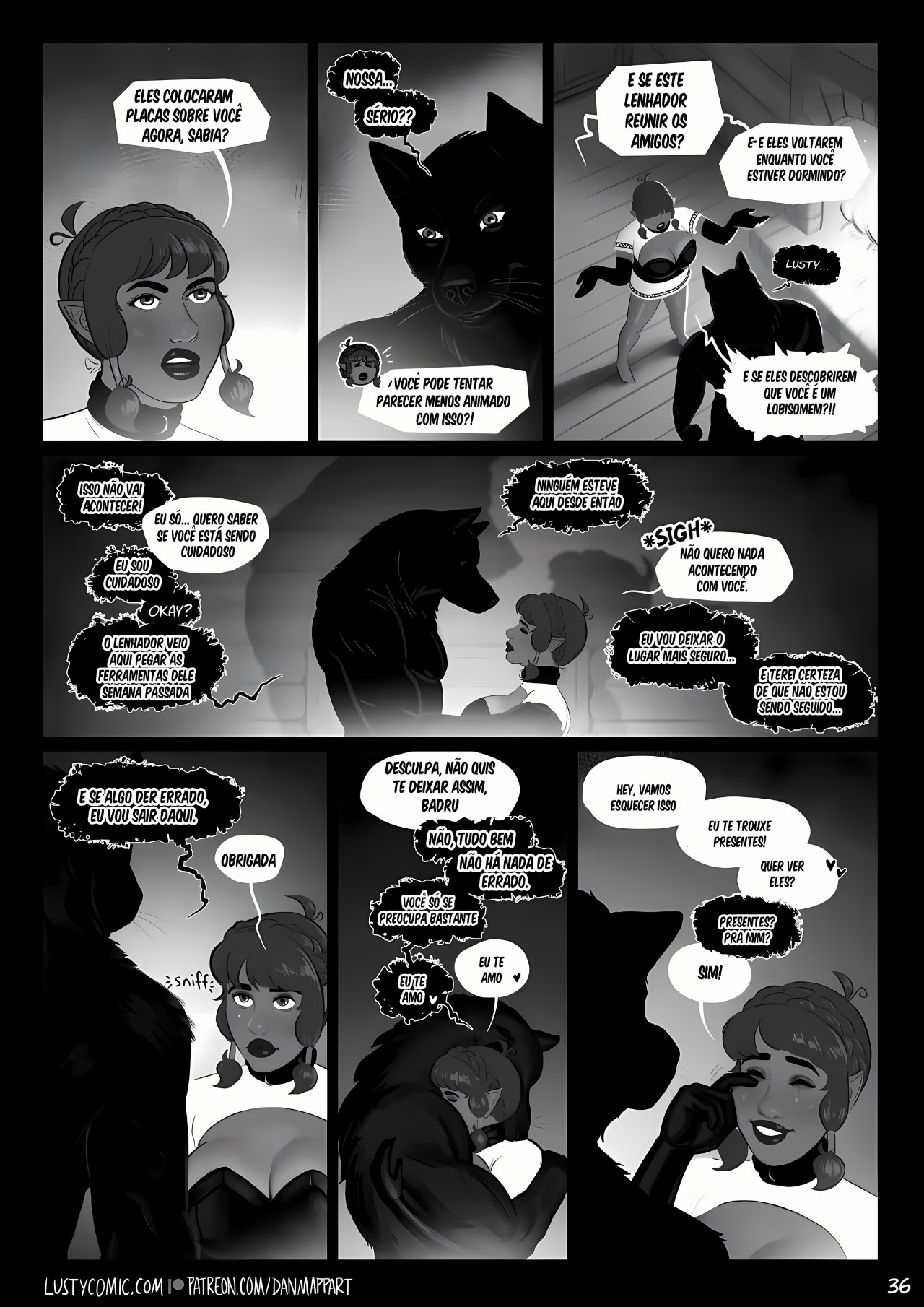 Lusty And The Big Bad Werewolf  Hentai pt-br 36