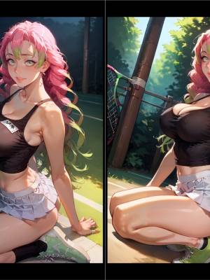 Mitsuri Kanroji: Tennis Lessons Hentai pt-br 04