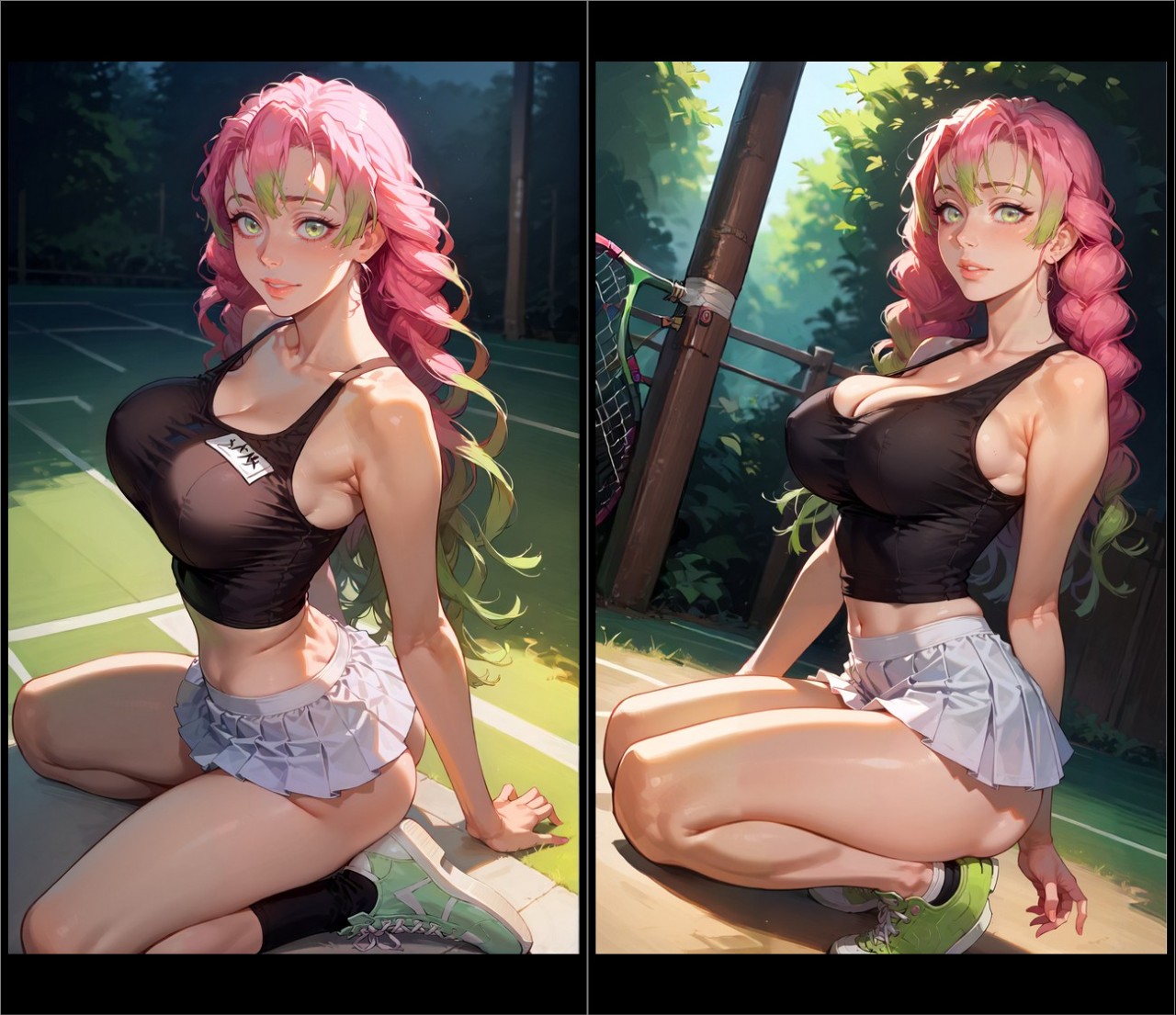 Mitsuri Kanroji: Tennis Lessons Hentai pt-br 04