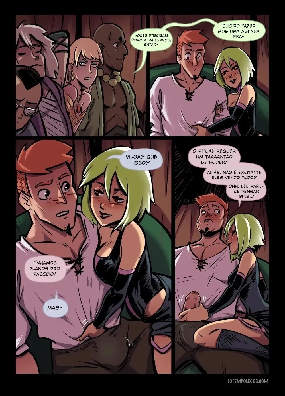 The Cummoner Part 29: Double-Teamed Hentai pt-br 16