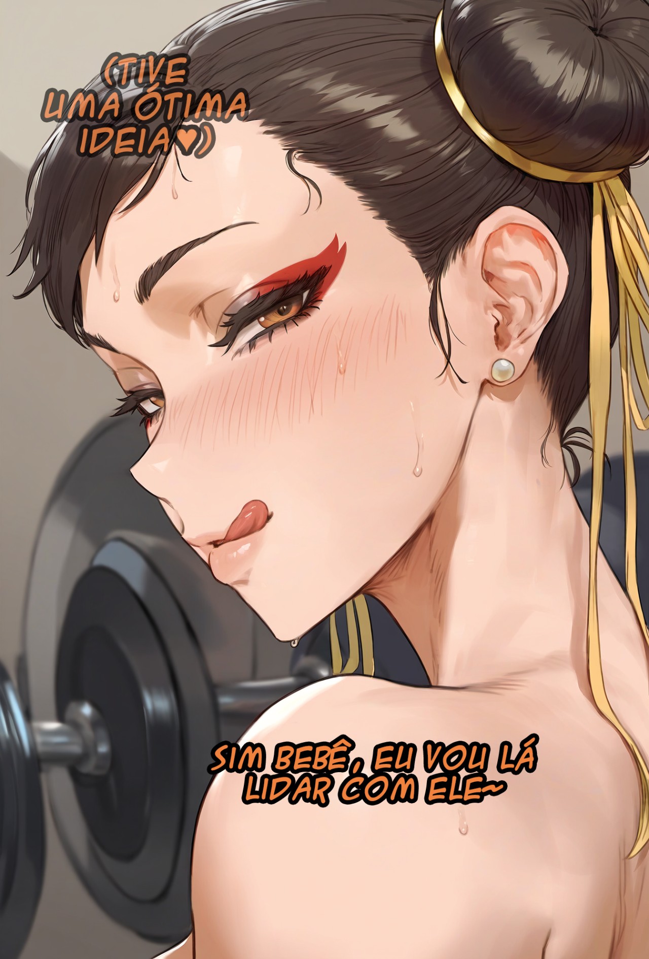 Chun-Li Finds a New Gym Partner Hentai pt-br 03