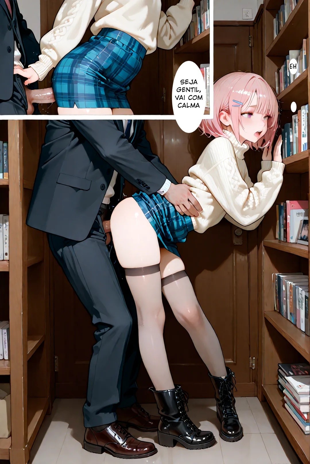 Femboy Library Hentai pt-br 20