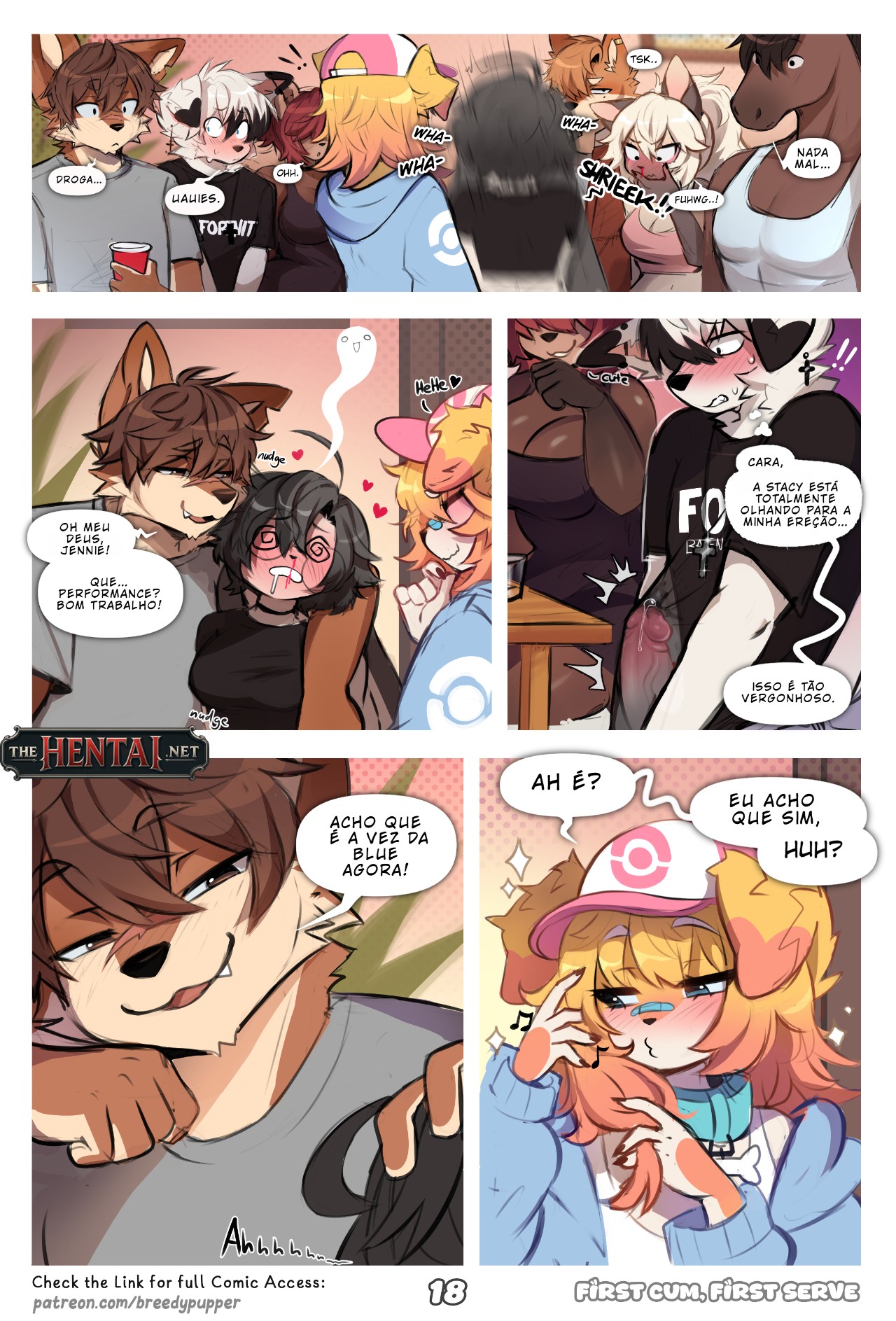 First Cum, First Serve! Hentai pt-br 19