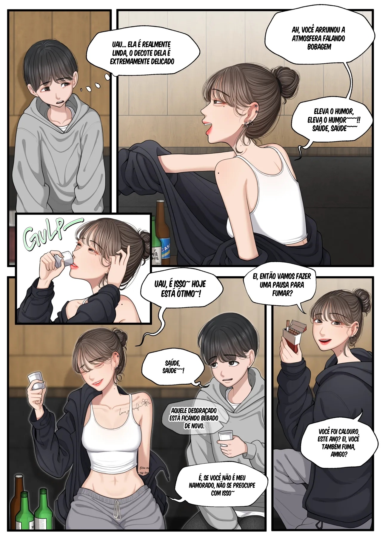 At a Bar: Senior With a Bad Personality 1 And 2 Hentai pt-br 02