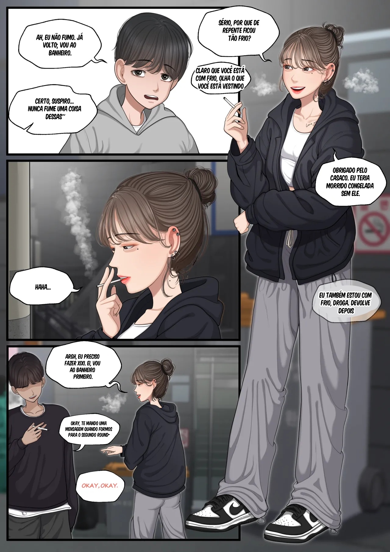 At a Bar: Senior With a Bad Personality 1 And 2 Hentai pt-br 03