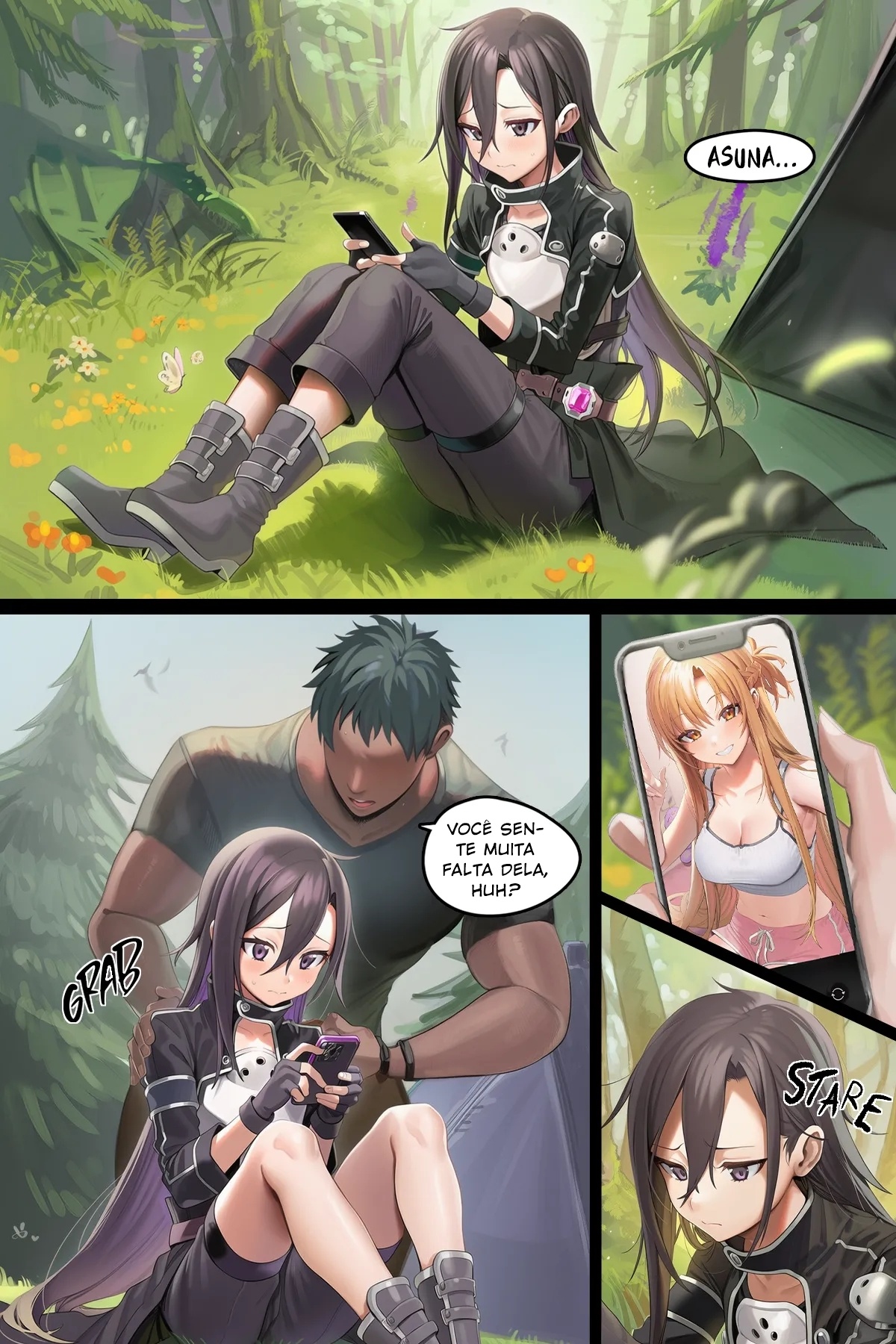 Just Forget About Asuna, Kirito Hentai pt-br 02