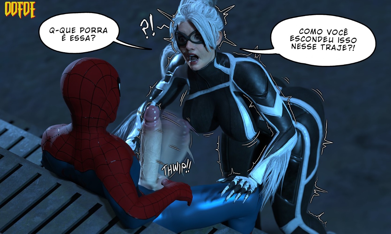 Spider-Man vs Black Cat Hentai pt-br 02