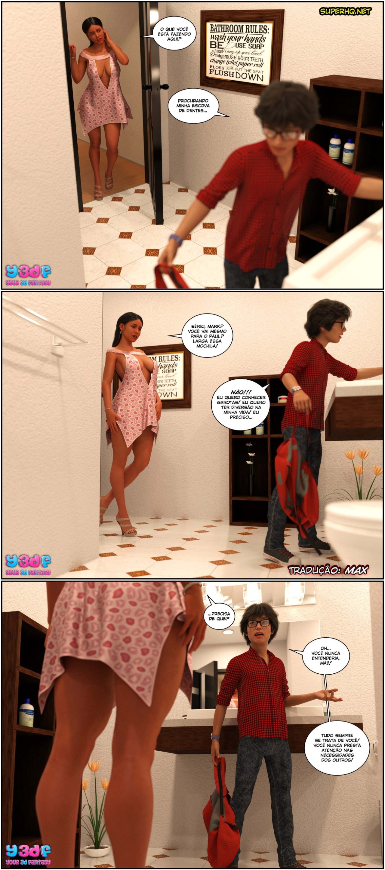 TrophyMom By Y3DF Hentai pt-br 17