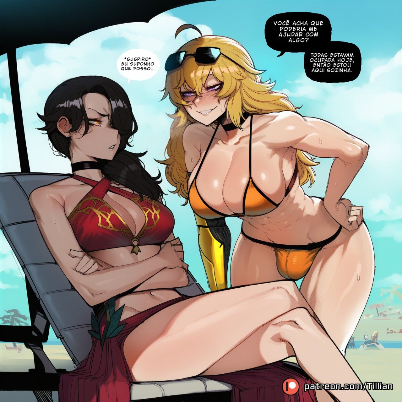 Yang Xiao Long x Cinder Fall Hentai pt-br 03