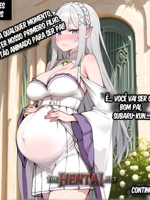 Emilia Gets Sick Of Subaru Flirting With Rem So She Gets Payback Hentai pt-br 14