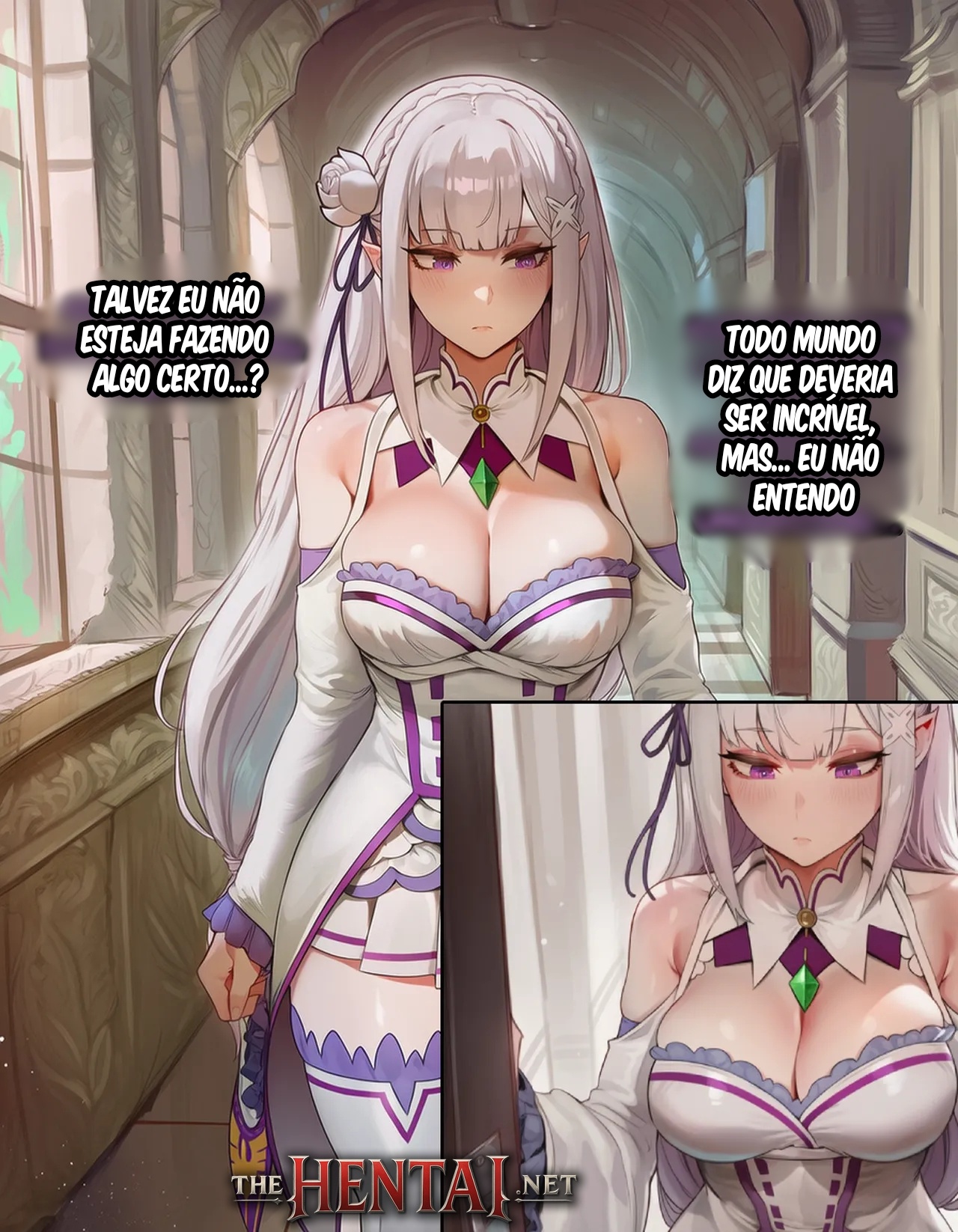 Emilia's First Time Hentai pt-br 04