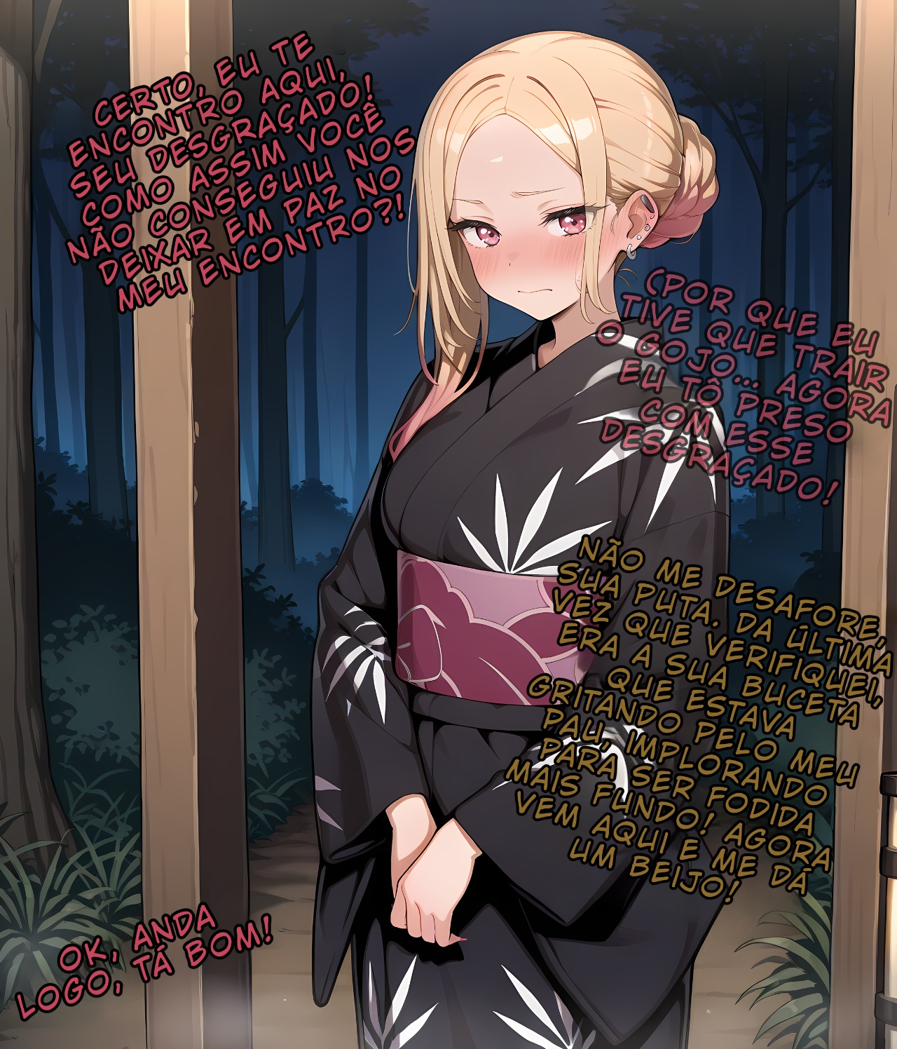 Marin Sneaks Off During Her Date With Gojo To Meet With Her Sex Friend! Hentai pt-br 05