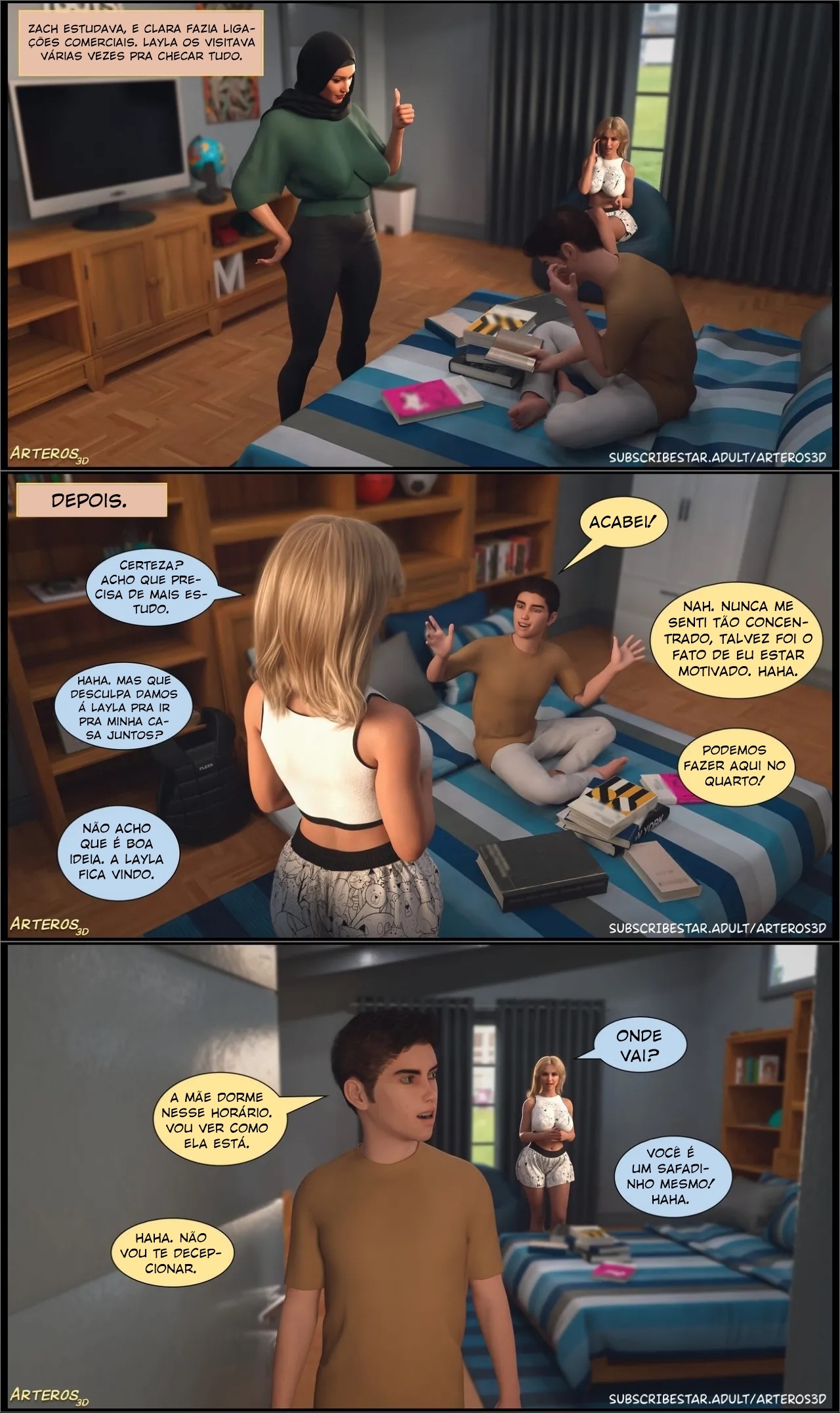 New Passion In Town By Arteros3D Hentai pt-br 41