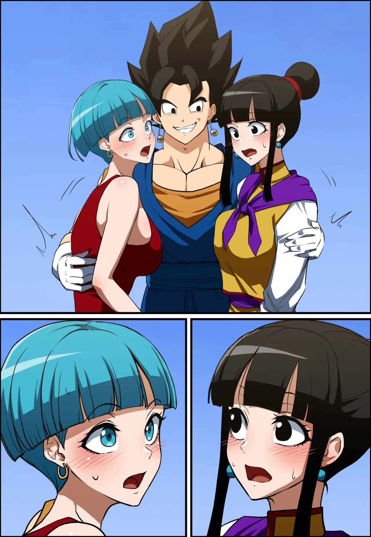 Vegetto x Chichi x Bulma Hentai pt-br 07