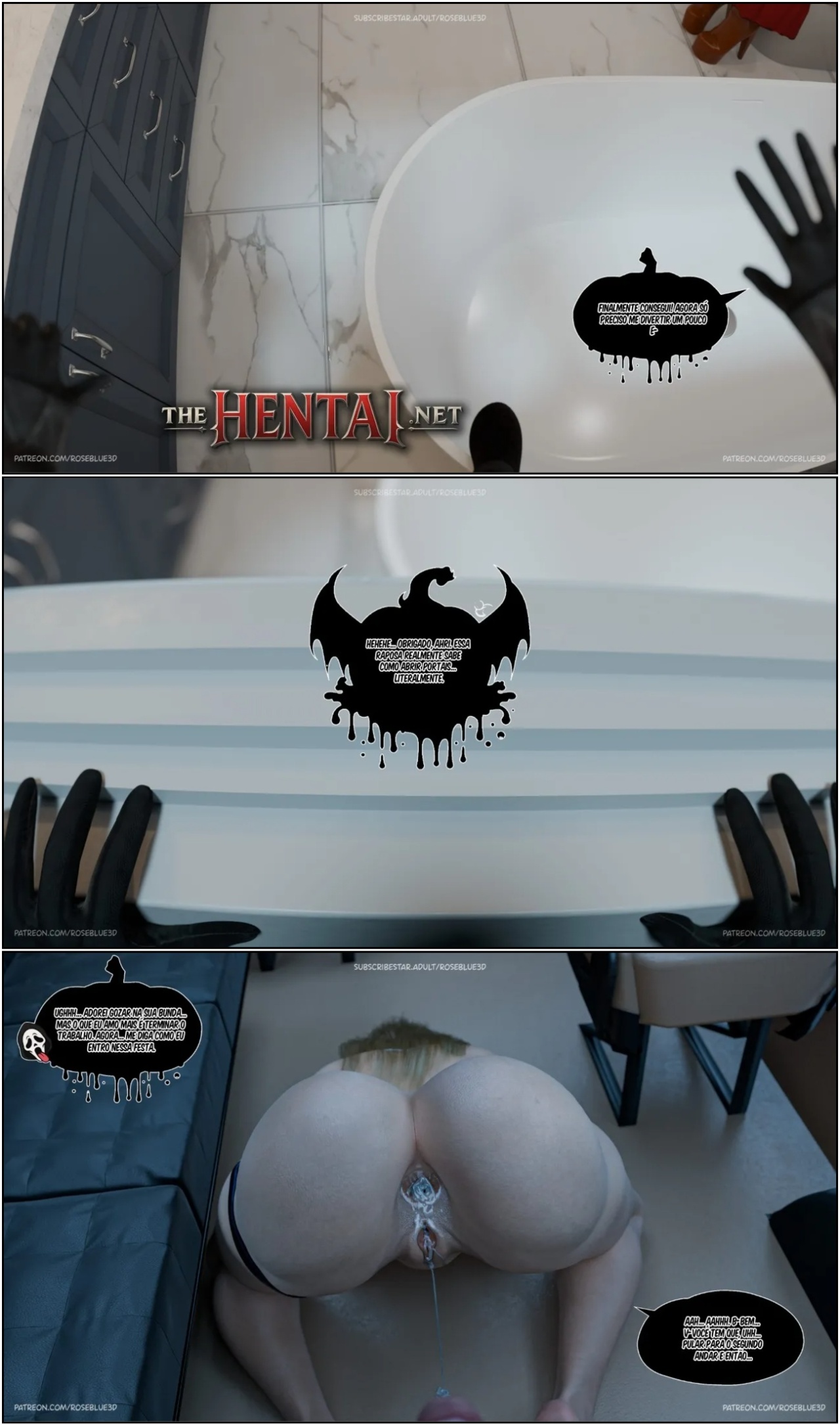 My Neighbor's Widow Part 47.5: Halloween Special Hentai pt-br 09