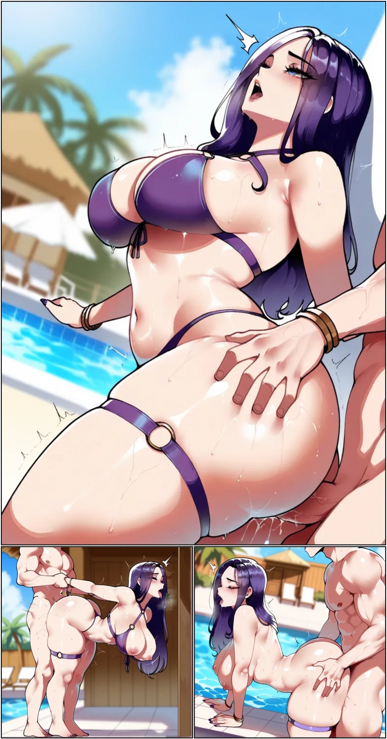 Pool Party Caitlyn Hentai pt-br 13