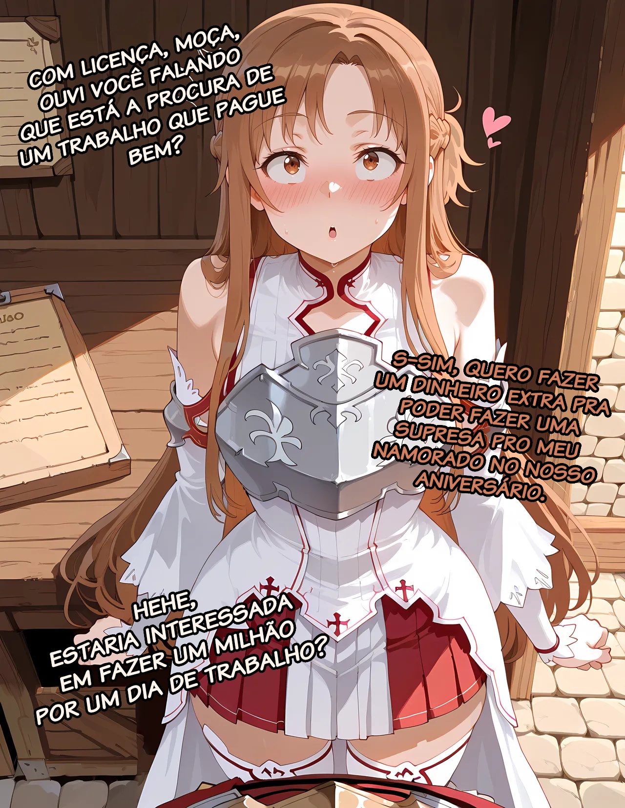 Asuna Takes a Quest To Get Some Extra Money For Her 1 Year Anniversary Hentai pt-br 03