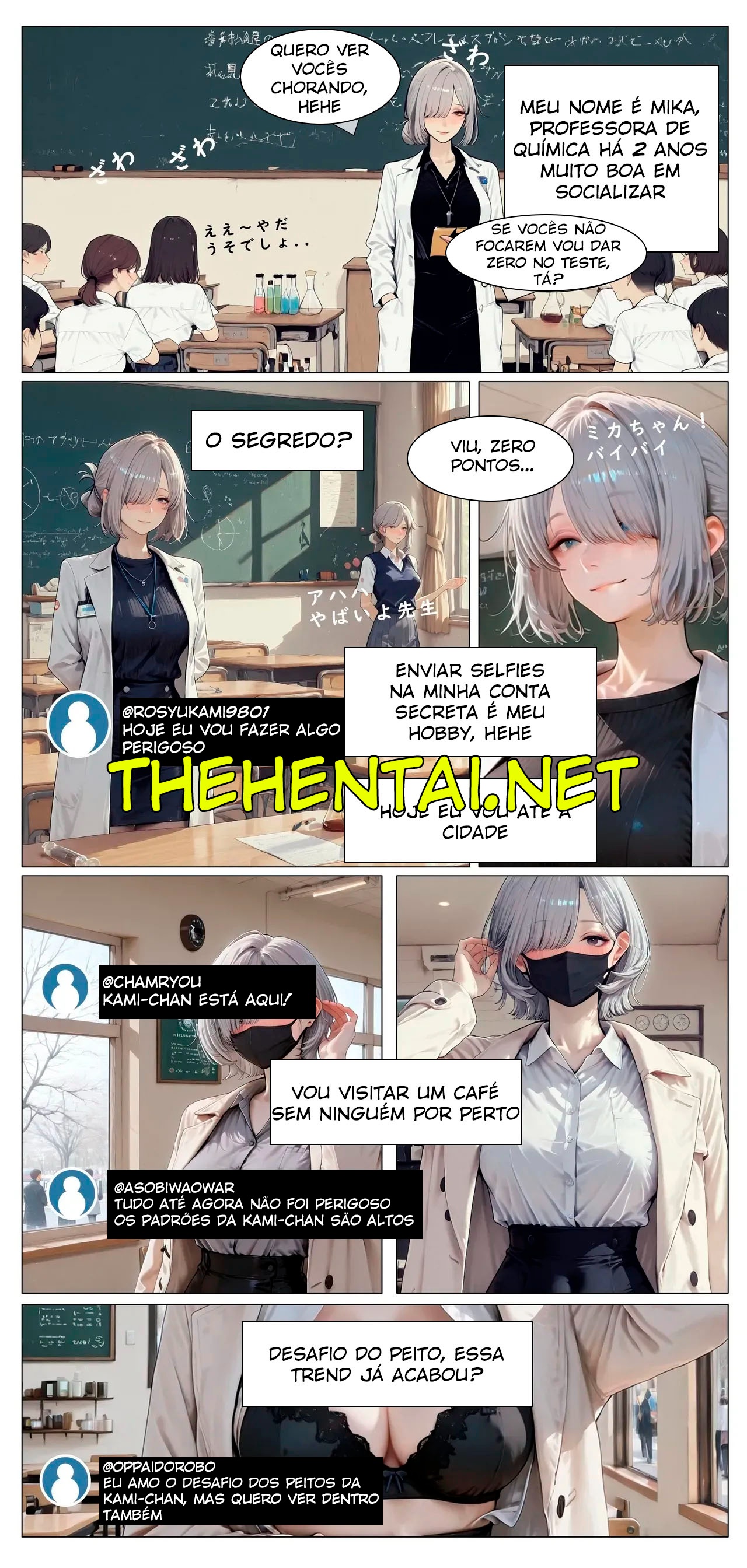 Female Teacher's Naked Exposure 3 Mika Hentai pt-br 02