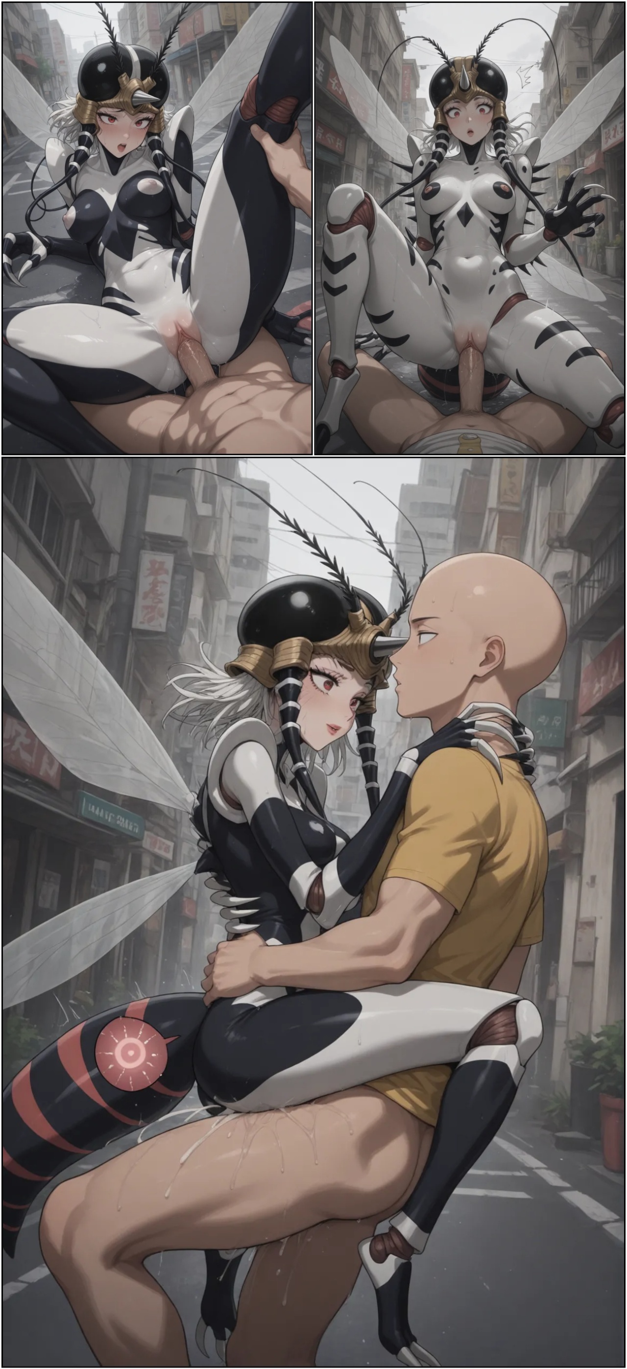 Mosquito Girl Attacks… Saitama Responds! Hentai pt-br 20