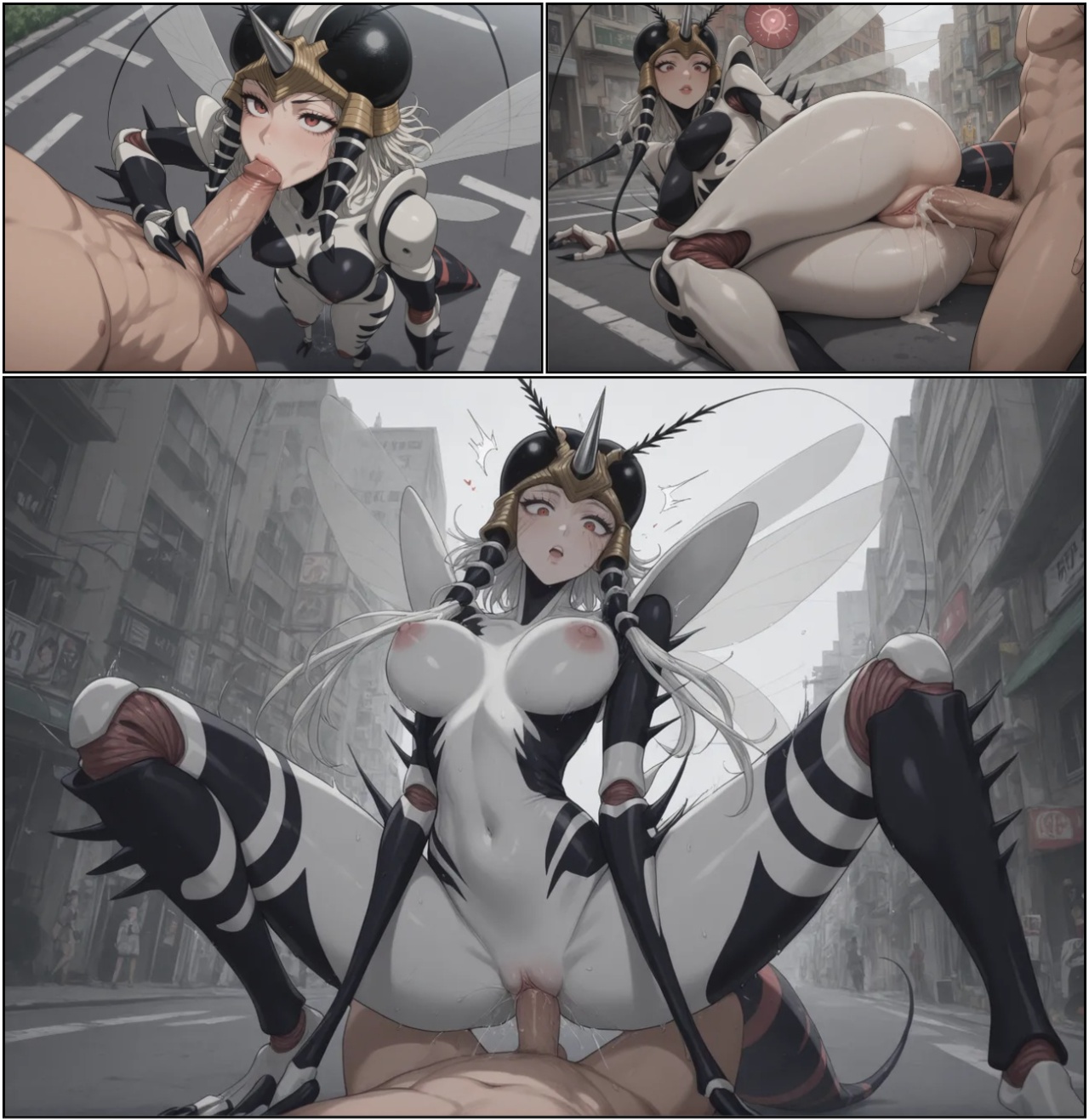 Mosquito Girl Attacks… Saitama Responds! Hentai pt-br 31