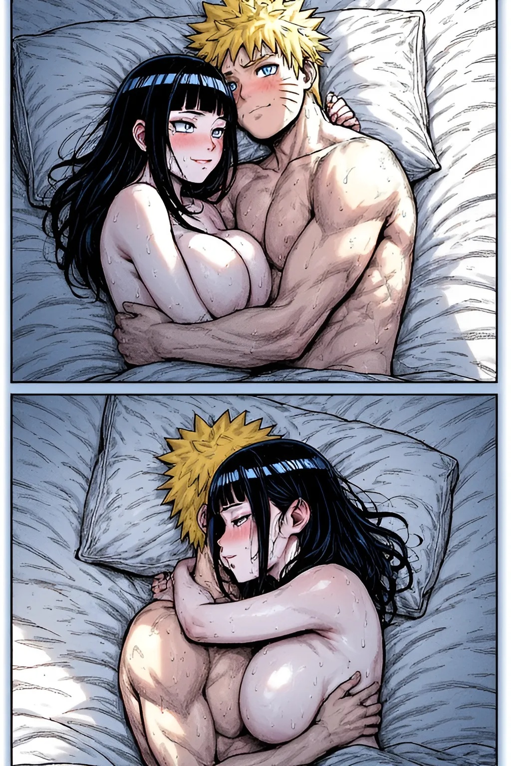 Naruto's Morning Erection Surprise: Hinata's Hidden Mouth Service Hentai pt-br 13