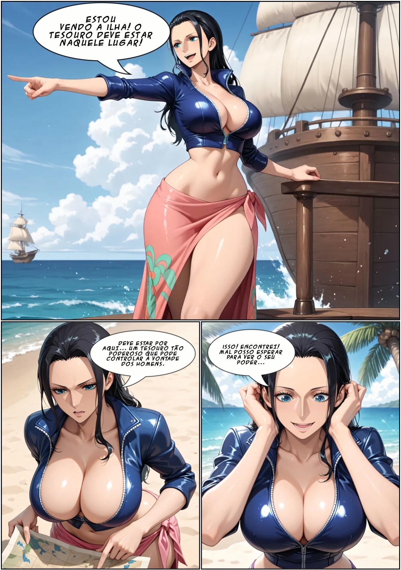 Nico Robin Tempting Treasure Hentai pt-br 02