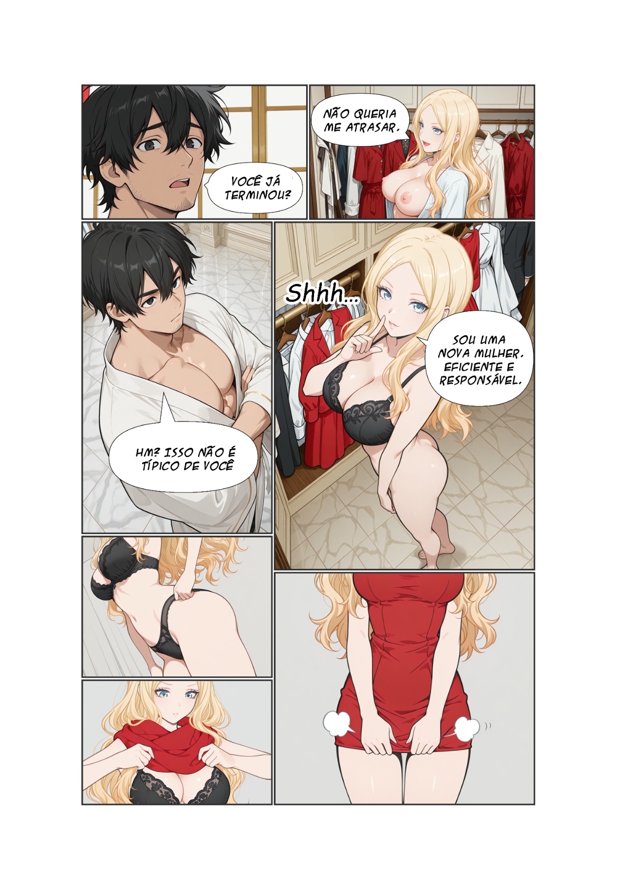 Stranded Harem Part 1: The Morning She Withheld Hentai pt-br 25