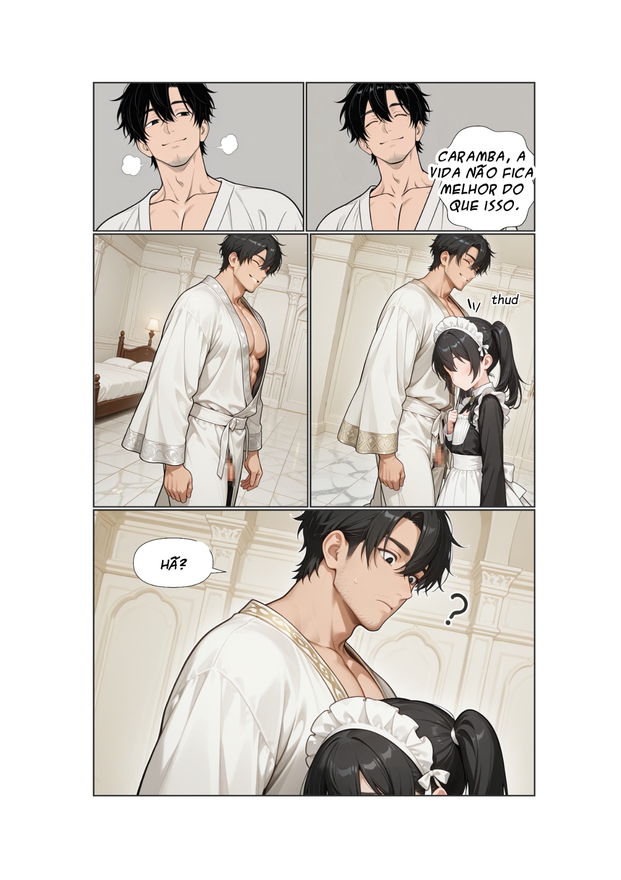 Stranded Harem Part 1: The Morning She Withheld Hentai pt-br 28